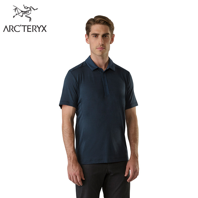 18年春夏款 ARC’TERYX 始祖鸟 A2B SS 男式户外休闲羊毛混纺Polo衫 镇店之宝￥499 三色可选 国内￥1200