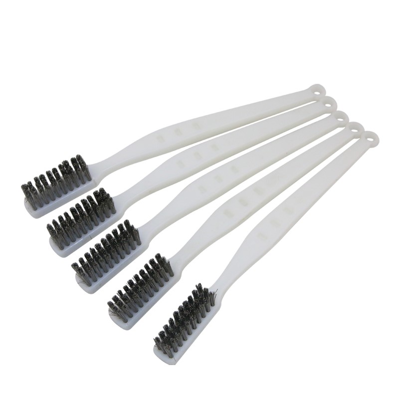Stainless steel wire brush small toothbrush cleaning brush rust removal brush industrial brush 5 stainless steel rust removal brush