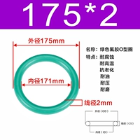 Внешний диаметр зеленого фтора 175*2