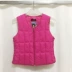 Áo lót nữ xuống trung và áo vest cotton cổ và già để mặc áo ấm mẹ vest vai rộng cỡ ngắn