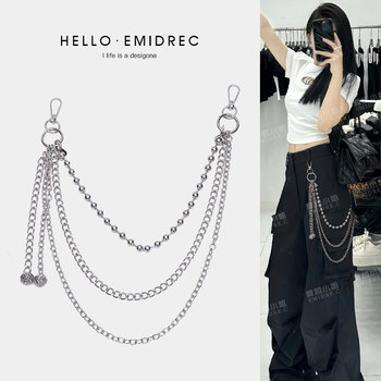 Miss maghe's high-end y2k hottie retro pants chain