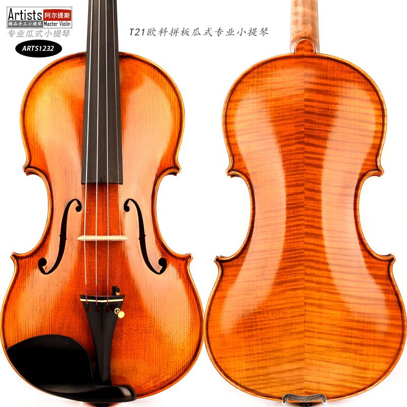 Guanari style full hand - crafted professional grade bright pizza violin 4 send Sukwok shoulder token box