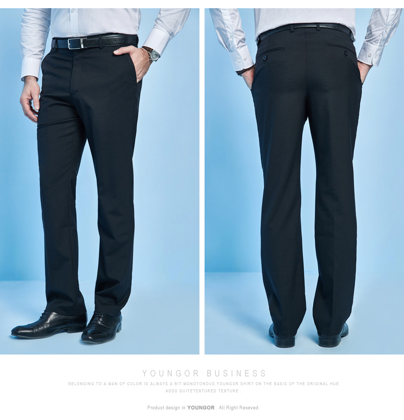 Youngor Youngor quần phù hợp với nam giới len kinh doanh ăn mặc quần ấm 6325 người đàn ông của mặc