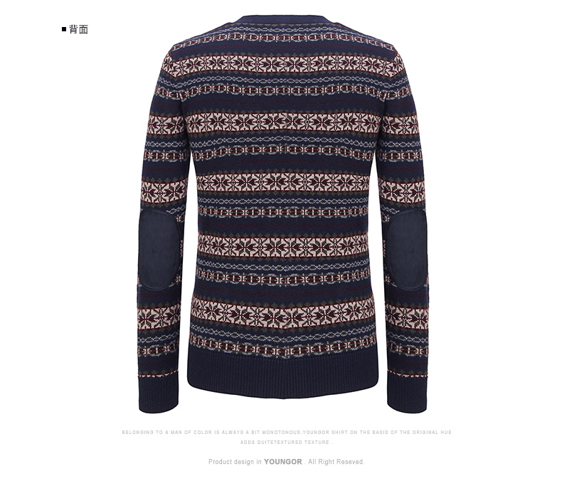 Youngor Youngor mùa thu / mùa đông nam tinh khiết len ​​kinh doanh bình thường cardigan áo khoác 4708 cardigan nam