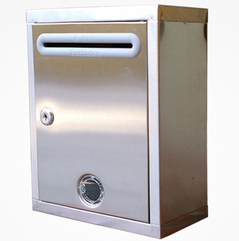 g1312 stainless steel mailbox wall with lock box complaint box