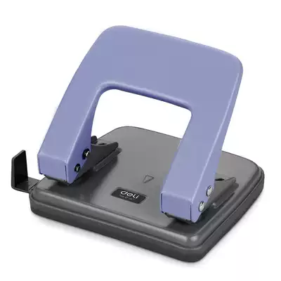 Del double hole stationery punch 0101 two hole punching machine student office sheet binding punching machine File File File File file folder matching hole punch diameter 6MM