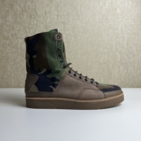 You Footwear camouflage high-top sneakers made in Italy