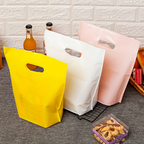 Cake shop packing bag disposable plastic bag baking salad toast bread take-out packaging handbag custom