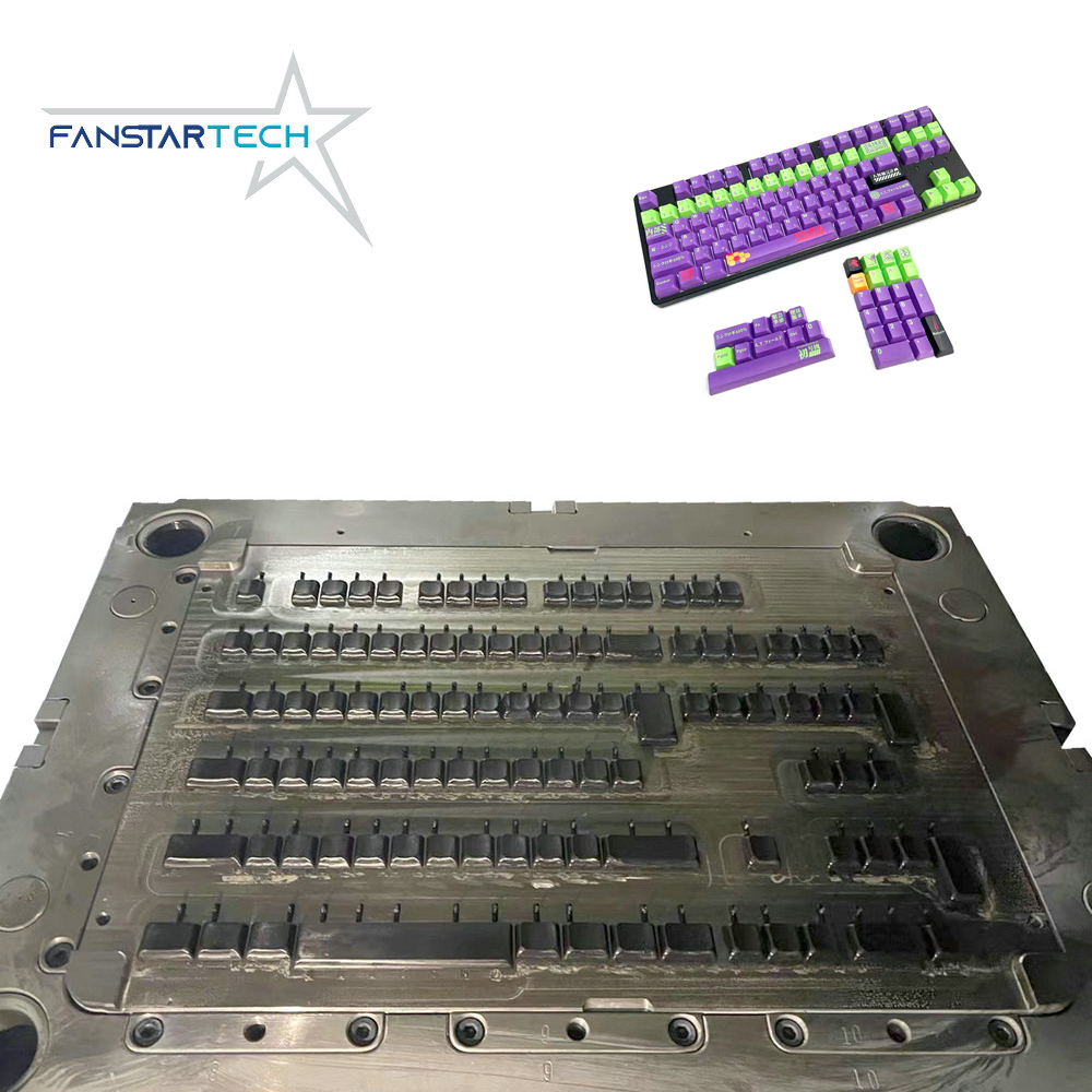 pbt mechanical keycap plastic mold mold custom injection mold processing two-color mold opening custom injection molding