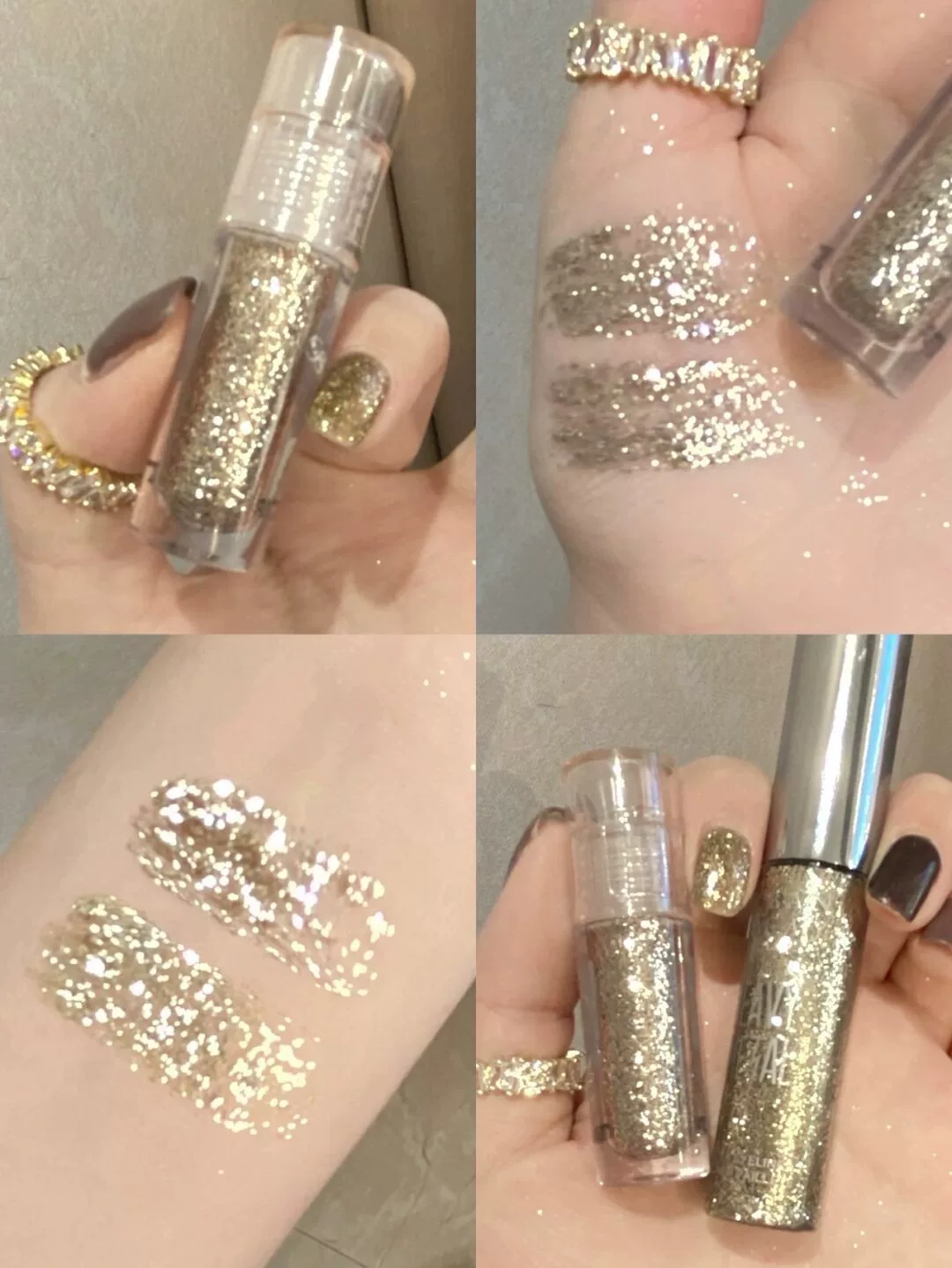ФЛОРТТЕ Цветочная линия тени для глаз Sencest Crystal Light Crystal Light Pearl Glores Highlights Lielia Fallslia Drop