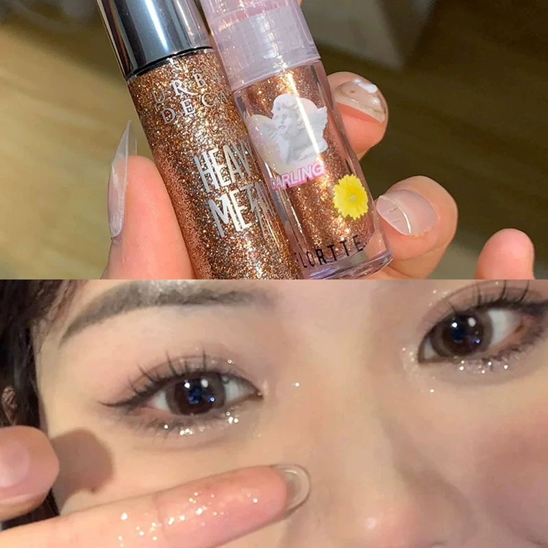 ФЛОРТТЕ Цветочная линия тени для глаз Sencest Crystal Light Crystal Light Pearl Glores Highlights Lielia Fallslia Drop
