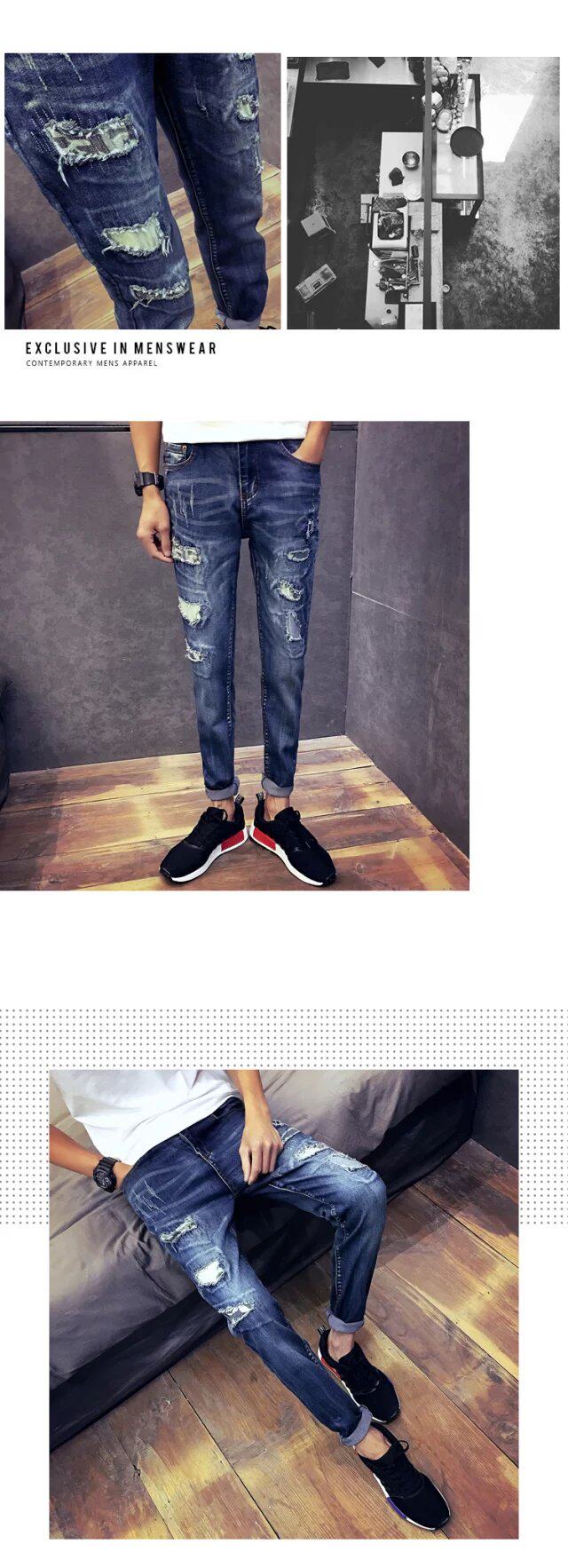 Jeans en coton pour automne - Ref 1461822 Image 12