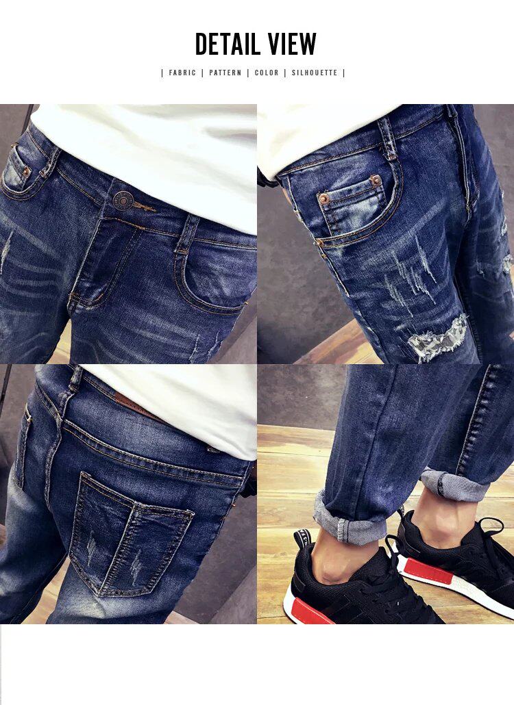 Jeans en coton pour automne - Ref 1461822 Image 15