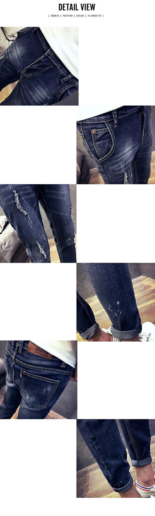 Jeans en coton pour automne - Ref 1461822 Image 35