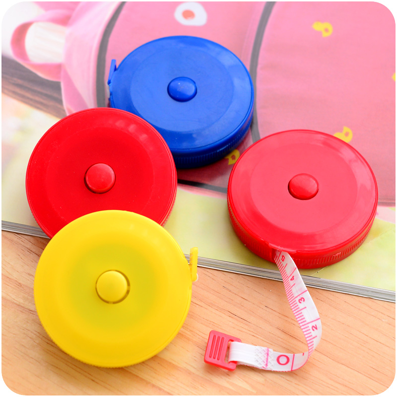 Soft ruler Measuring tool Color candy retractable reel ruler Plastic leathable ruler Measuring ruler Tailor measurements Cutting ruler