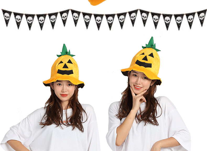 Tao Tao Halloween Pumpkin Hat Vật tư trang trí Prom Party Dress Up Đạo cụ Mũi nhọn Góc hình quả bí ngô - Sản phẩm Đảng / Magic / Hiệu suất đồ halloween cho bé trai