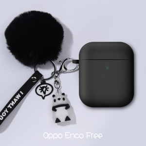 OPPO无线蓝牙耳机保护套OPPO Enco Free耳机套蝙蝠侠硅胶软壳卡通可爱纯色耳机充电盒子套挂绳防丢贴纸潮