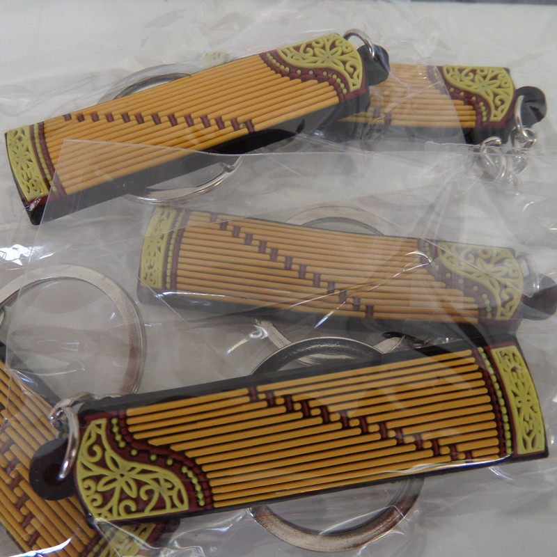 Guzheng key button Guzheng key chain Mini guzheng small hanging decoration Guzheng nail musical instrument accessories