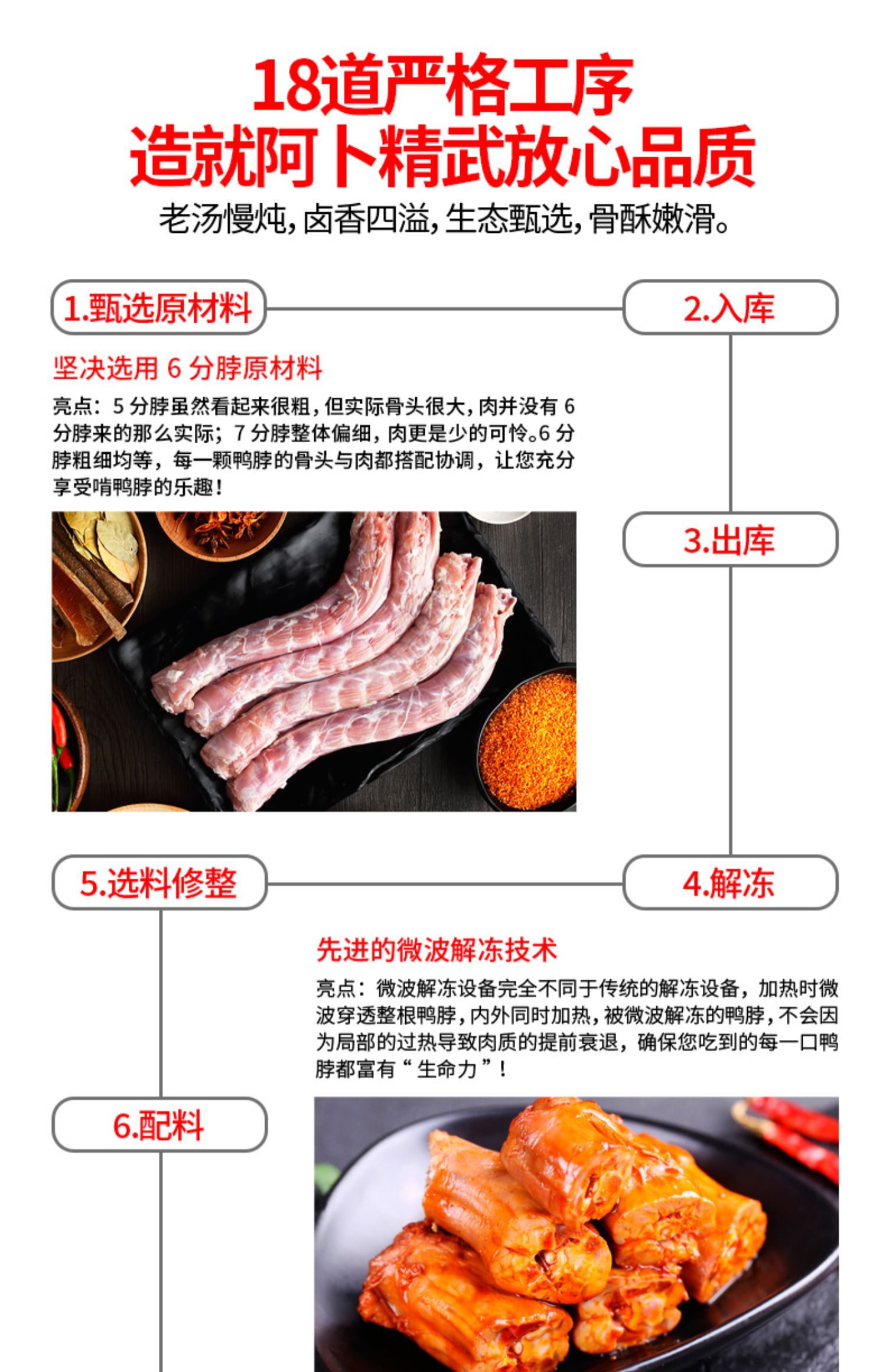 【阿卜】武汉特产麻辣精武鸭脖180g