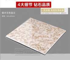 Микролит 精工玉石微晶石瓷砖地砖800x800加厚 电视背景墙 欧式 爆米花瓷砖