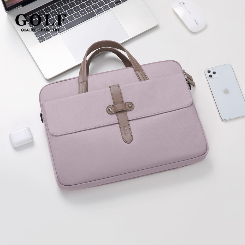 GOLF Computer Bag Portable Laptop 15.6inch Protective Case Large Capacity Shoulder Crossbody Bag for Men and Women