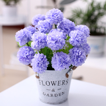 European style pastoral plastic flower indoor potted fake flower simulation flower table furnishings living room ornaments iron flower arrangement