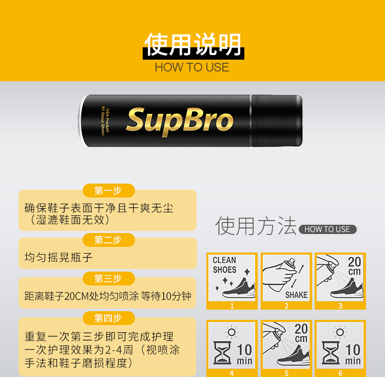 [buổi sáng chạy] SupBro siêu nano chống thấm bụi và giày chống bẩn vamp giày chăm sóc phun - Phụ kiện chăm sóc mắt dung dịch vệ sinh túi da