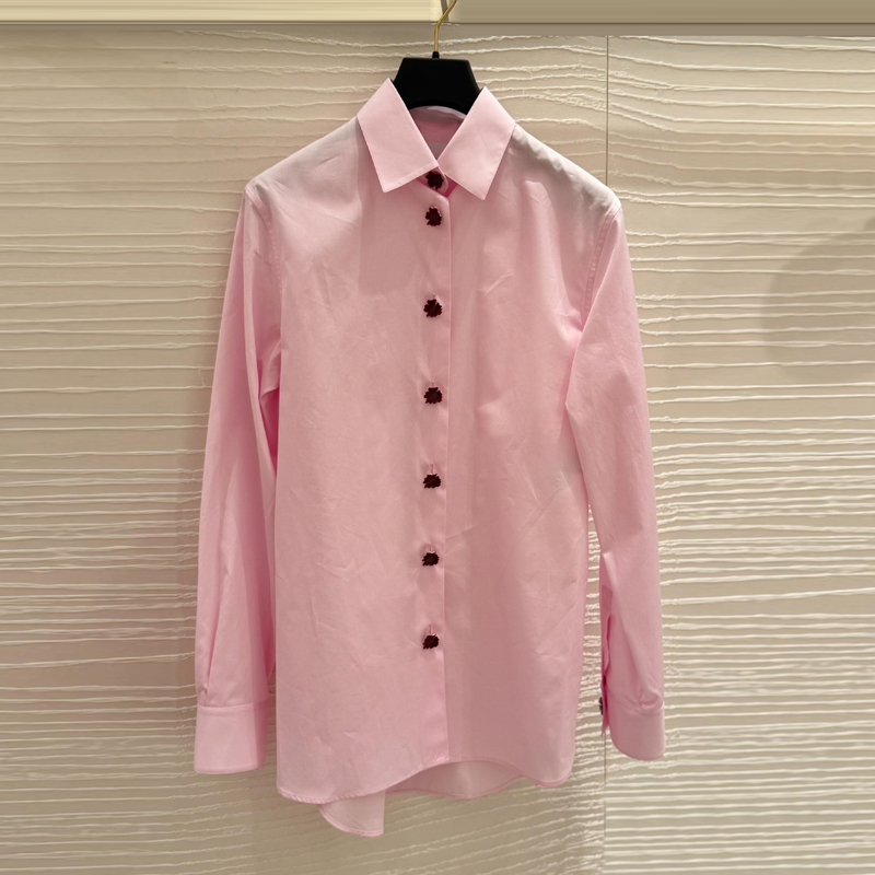 Shenzhen Nanyou High-End Women's Clothing 2026 Summer New Sweet Age-Reducing Floral Button Polo Collar Shirt Top for Women