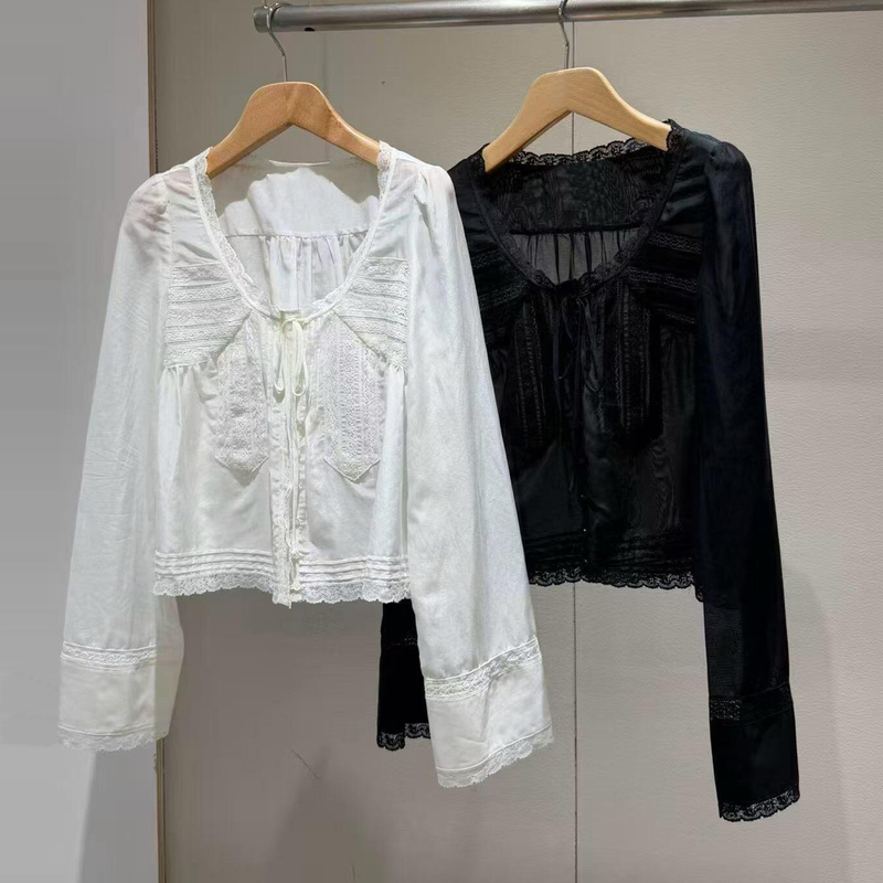 Shenzhen Nanyou High-End Women's Clothing 2026 Summer New French Design Lace Embroidery Loose Shirt Top for Women Shenzhen Nanyou High-End Women's Clothing 2026 Summer New French Design Lace Embroidery Loose Shirt Top for Women