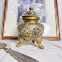 Deposit full price in stock 720 Indian hand-painted copper incense burner