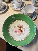 Old British hand-painted large bowl caliber 19 4 high 7 5