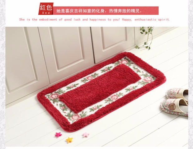 Mái vòm mục vụ mat phòng ngủ thảm hiên cửa mat chống trượt phòng tắm thấm pad ban công nhà bếp mat - Thảm sàn thảm xốp lót sàn 100x100