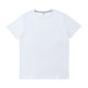 White short-sleeved T-shirt pure cotton men's bottoming shirt with round neck loose solid color half-sleeved T-shirt pure white top summer