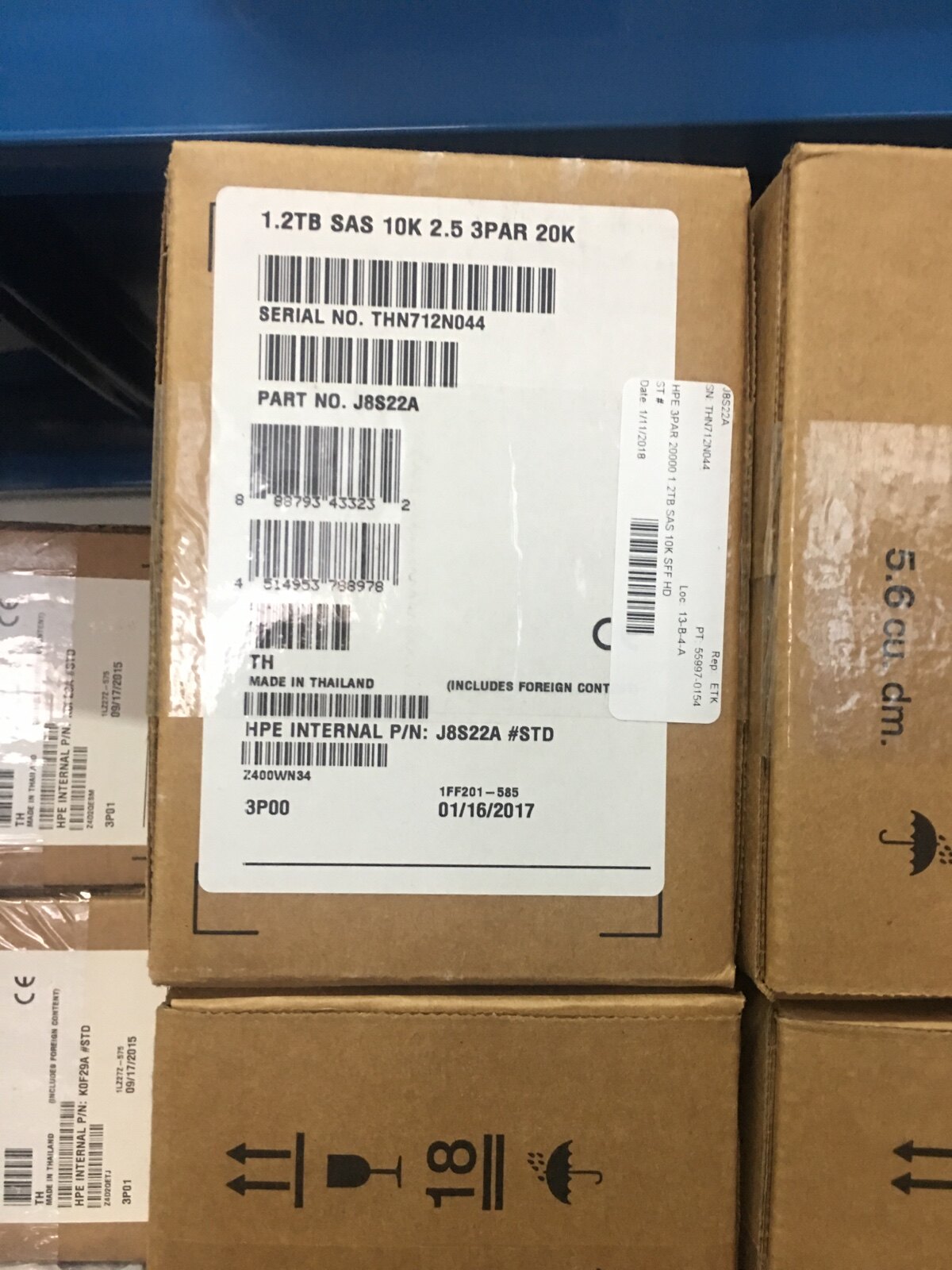 J8S22A HP 3par 20k 1 2TB SAS 2 5 10k