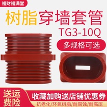 TG3-10Q 110*180 high-pressure middle cabinet through wall sleeve epoxy resin multi size 10KV single row double row