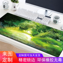  Lets customize the lock edge large Wubi office software shortcut mouse pad cartoon household female chicken desktop pad