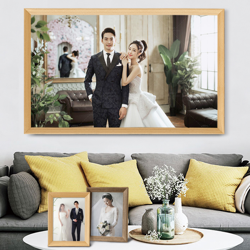 Solid wood photo frame pendulum table photo custom like frame hanging wall idea individuality brief 7 10 12 16 24 24 36 inch
