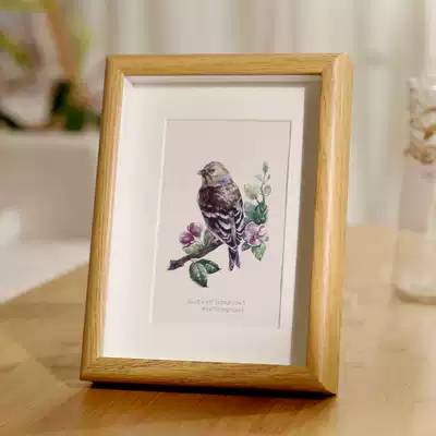Three-dimensional small photo frame table 6 inch 7 inch 8 inch 10 photo custom creative photo frame frame photo frame set table six Wood