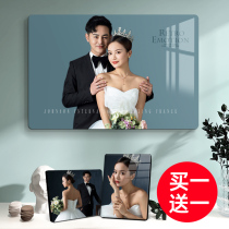 Photo frame table custom wash photos made into ornaments Crystal album photo frame printing wedding photos enlarge wall plus