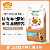Mcfudy Nutritional Forest Meat Pine Dog Food 10kg Into Dog Puppies Universal 20 Catty Hairy Teddy Samoye