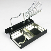 Factory price full metal soldering iron frame double-seat square soldering iron base with soldering iron sponge rosin tin wire