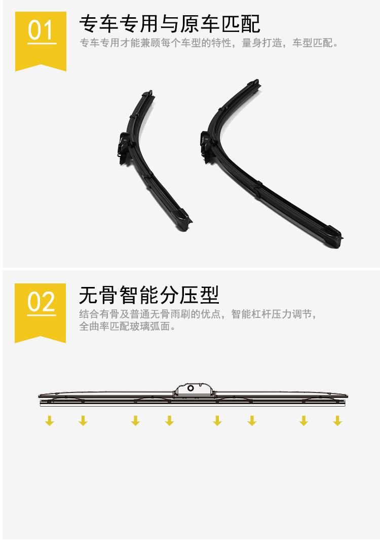 Lưỡi dao gạt nước Changan Benben 06 06 08 10 11 12 14 15 mini wiper không xương