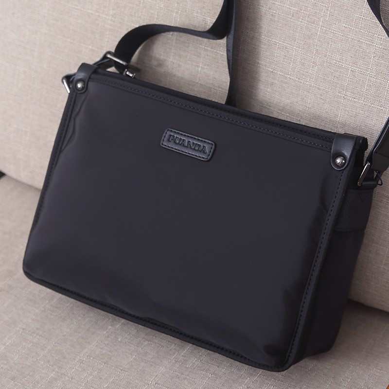 New nylon cloth men's shoulder bag casual canvas messenger bag Oxford cloth multi-compartment messenger bag backpack