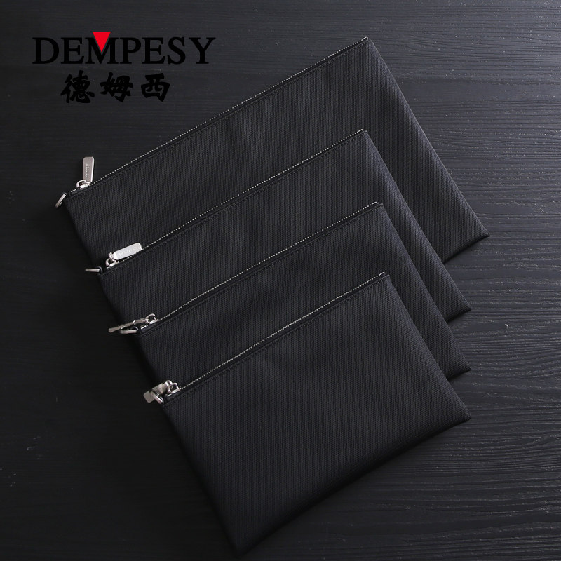 Men's clutch bag canvas Oxford cloth simple large-capacity business clean version A4 file envelope bag ipad clip bag tide