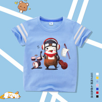 2021 New Child Short Sleeve T-shirt Men and Women Baby Pure Cotton Soft Han Sleeve Shirt in Big Child Han Edition Fashion 8