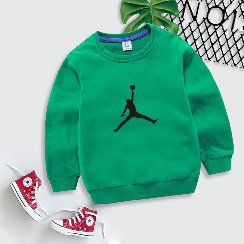 Children's sweatshirt 2020 new spring and autumn casual fashion item round neck long-sleeved top boy and girl base shirt pure cotton