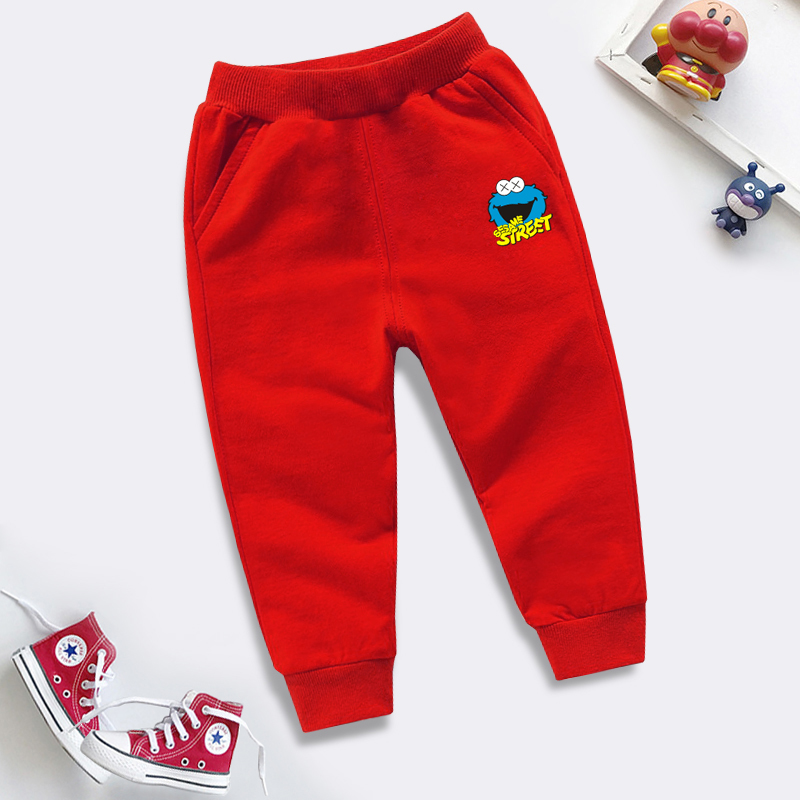 Nam và nữ sweatpants childrens quần bông bé quần lỏng lẻo 2019 mùa xuân và mùa thu childrens quần âu.