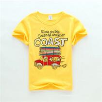 2019 summer dress new childrens short sleeve T-shirt girls boys boys children half-sleeve shirt cotton base