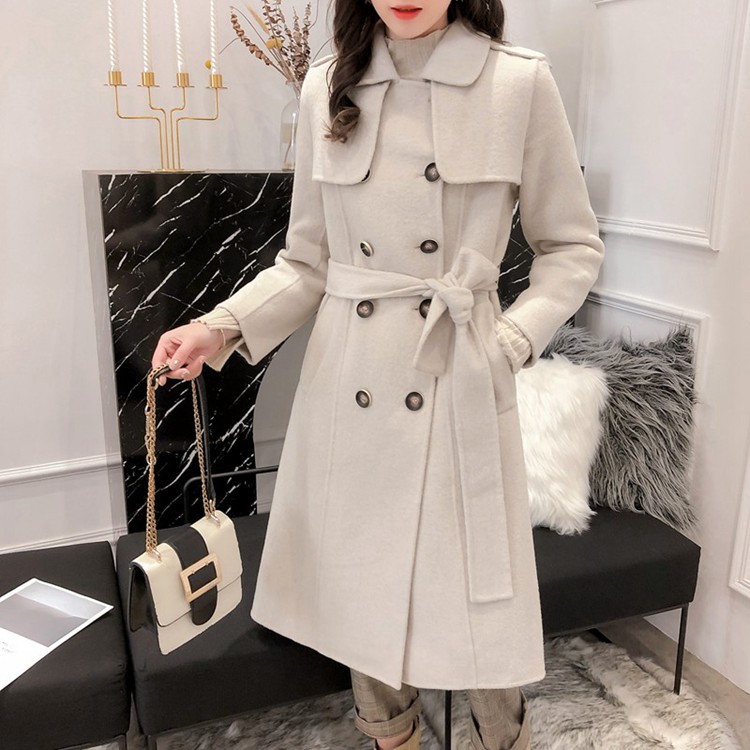 [Phúc lợi] [spot] Áo khoác cashmere hai mặt thủ công cao cấp Áo khoác hai mặt Albaka áo dạ nữ dáng ngắn