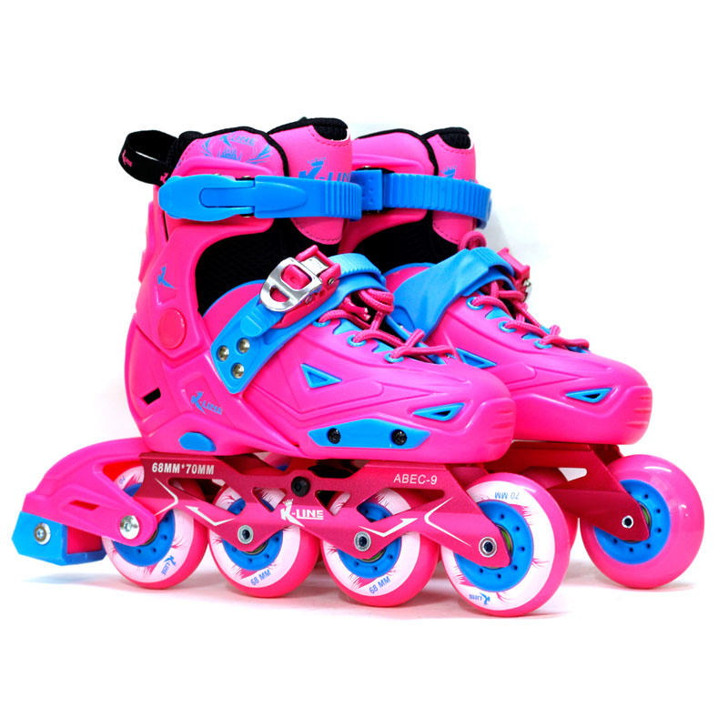 Jingdao 088 children flat shoes straight line ski ski club special shoes